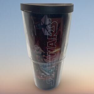 Tervis Star Wars 24 oz Tumbler Brown Lid Insulated Cup Travel Mug Made In USA